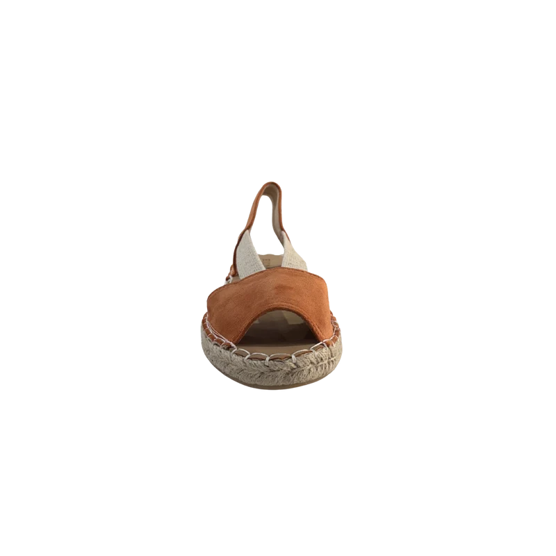 MUJER ESPARTO PLANA AMALFI PUNTERA NARANJA