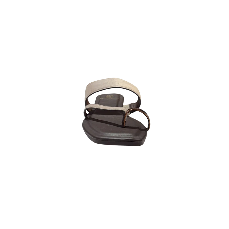 MUJER SANDALIA PLANA LUKY BEIGE