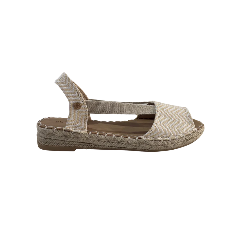 MUJER ESPARTO PLANA AMALFI PUNTERA BEIGE