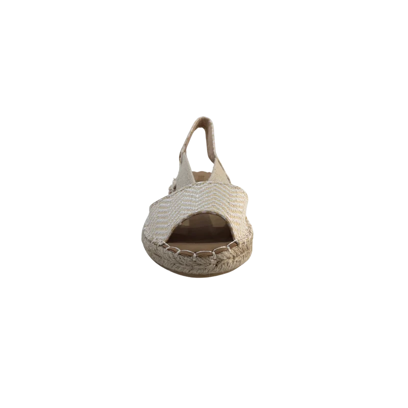 MUJER ESPARTO PLANA AMALFI PUNTERA BEIGE