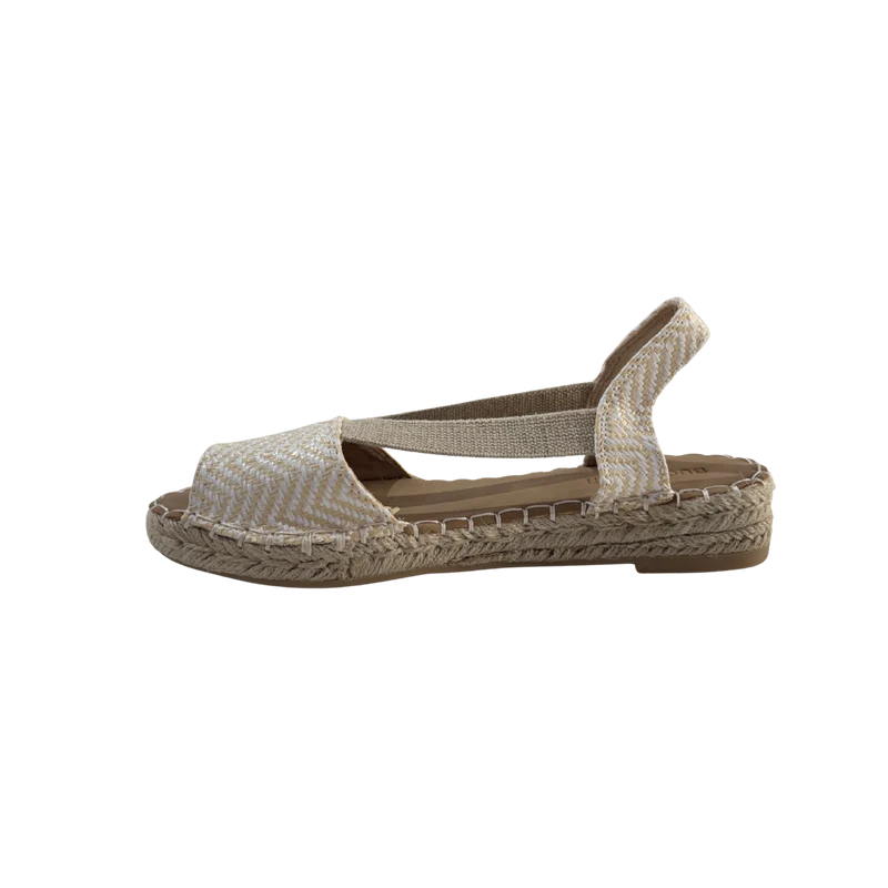 MUJER ESPARTO PLANA AMALFI PUNTERA BEIGE
