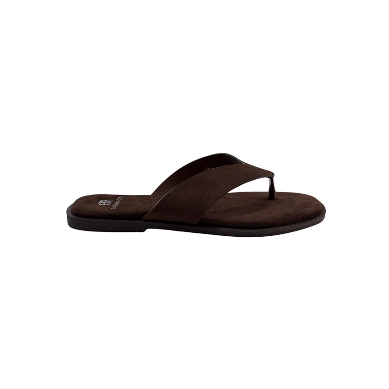 MUJER SANDALIA PLANA LUMA CHOCOLATE