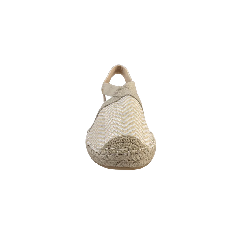 MUJER ESPARTO PLANA AMALFI BEIGE