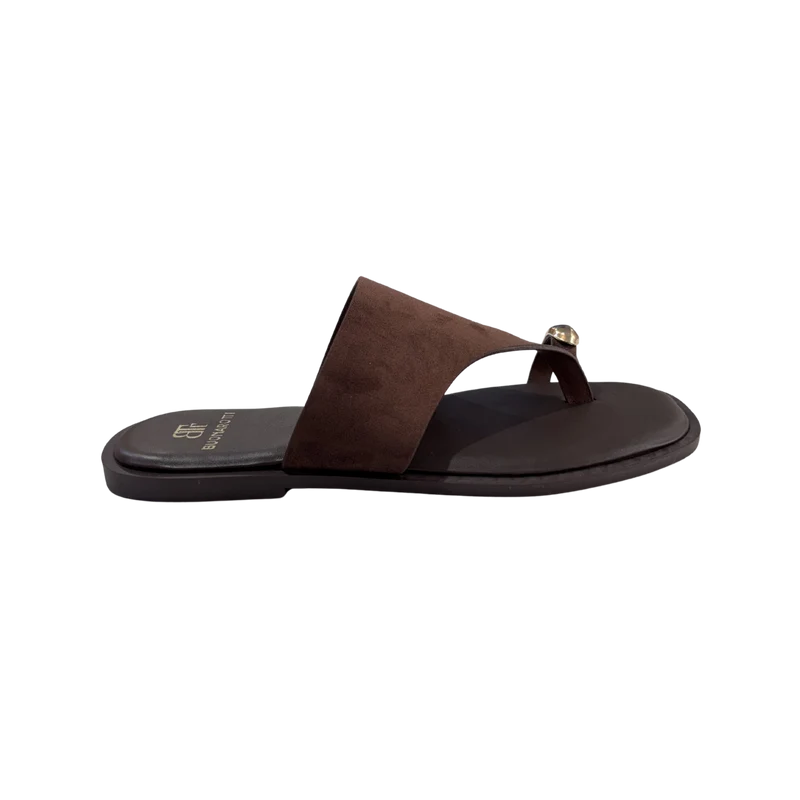 MUJER SANDALIA PLANA SUNSET COFFE
