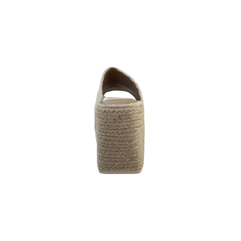 MUJER SANDALIA BEIGE DESTALONADA