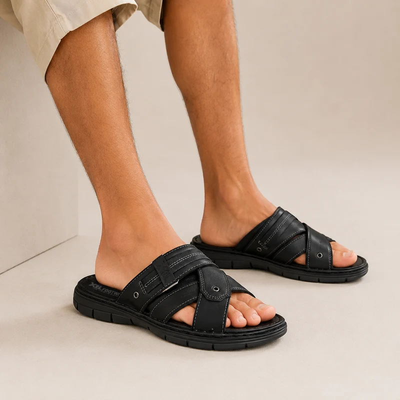 HOMBRE SANDALIA CRO - C. NEGRO
