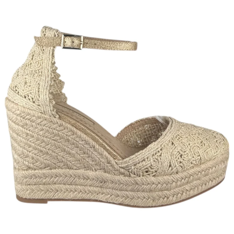 Alpargatas Corina Yute Bordado M4295 Oro