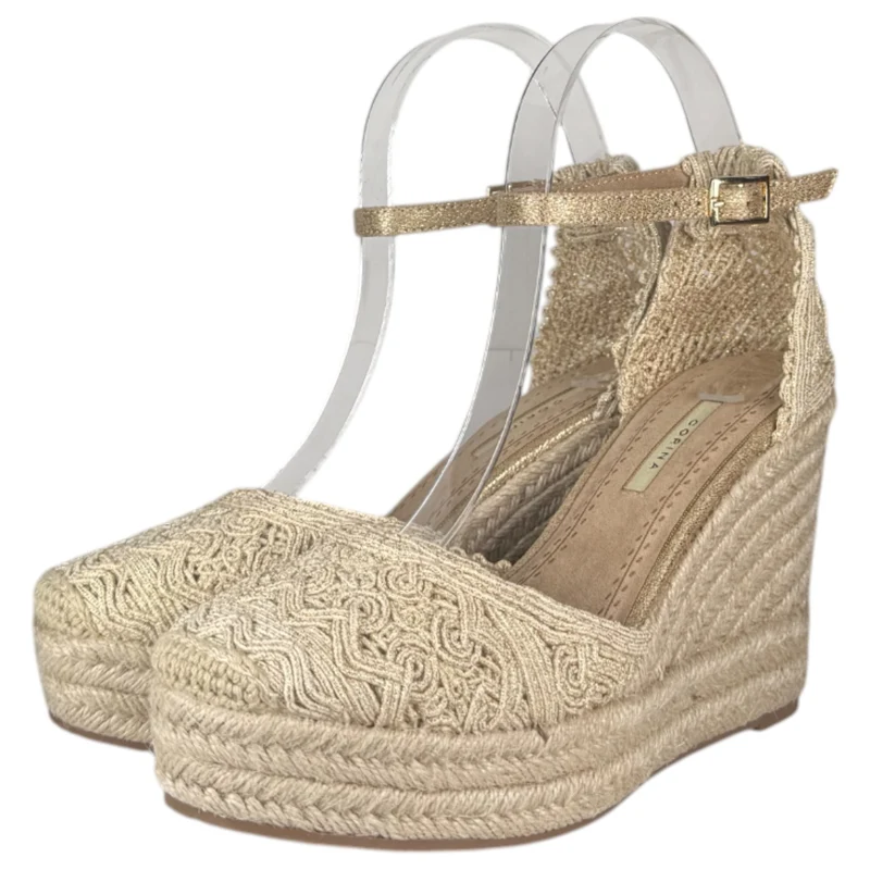Alpargatas Corina Yute Bordado M4295 Oro
