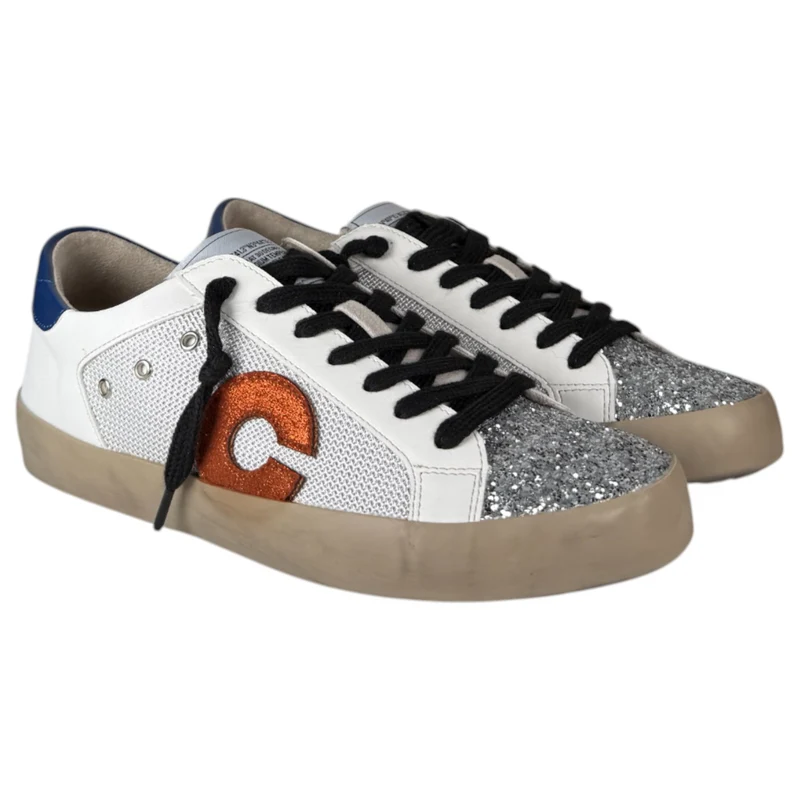 Zapatillas Corina C M4037 Glitter Naranja Azul