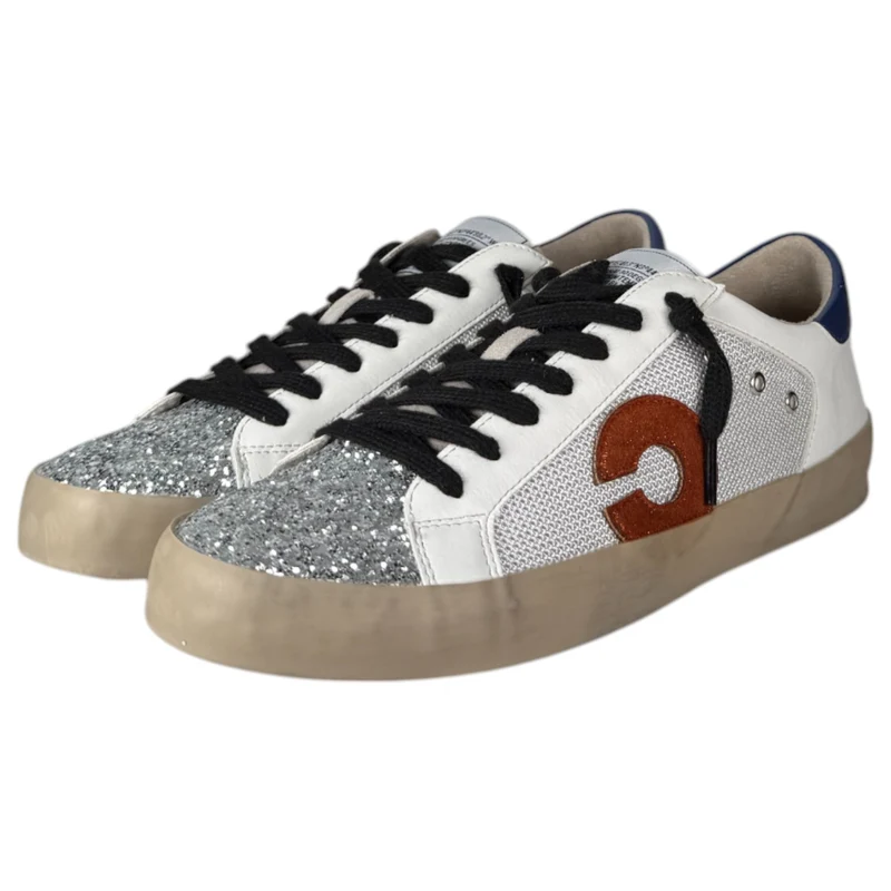 Zapatillas Corina C M4037 Glitter Naranja Azul
