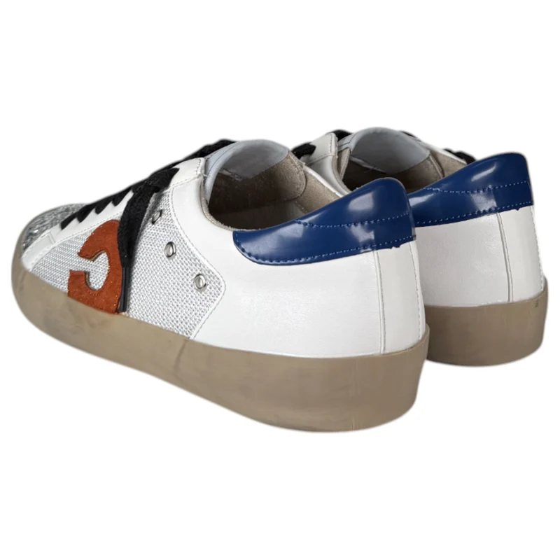 Zapatillas Corina C M4037 Glitter Naranja Azul