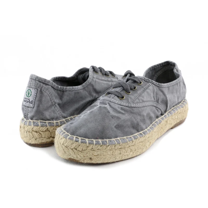 Alpargata gris lavado LONA687 Natural World