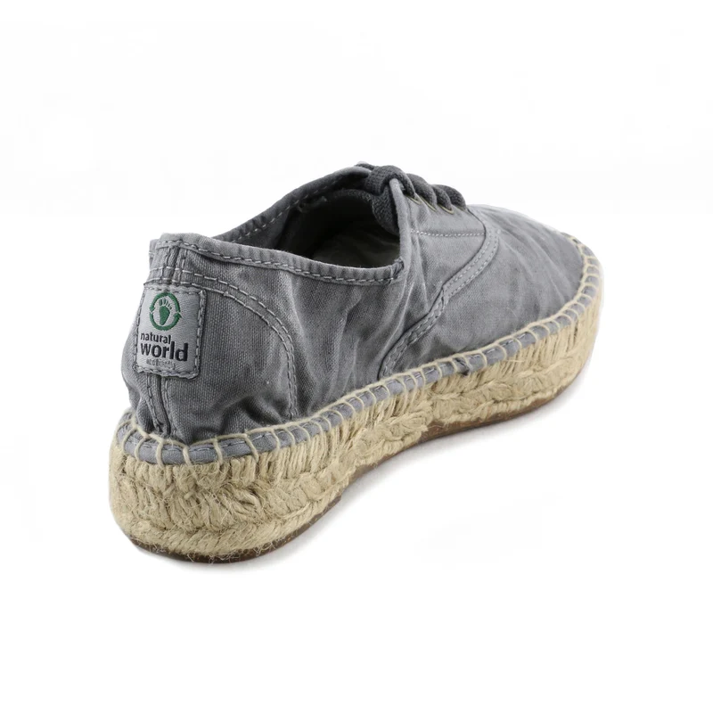 Alpargata gris lavado LONA687 Natural World