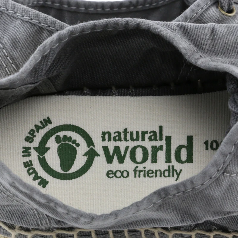 Alpargata gris lavado LONA687 Natural World