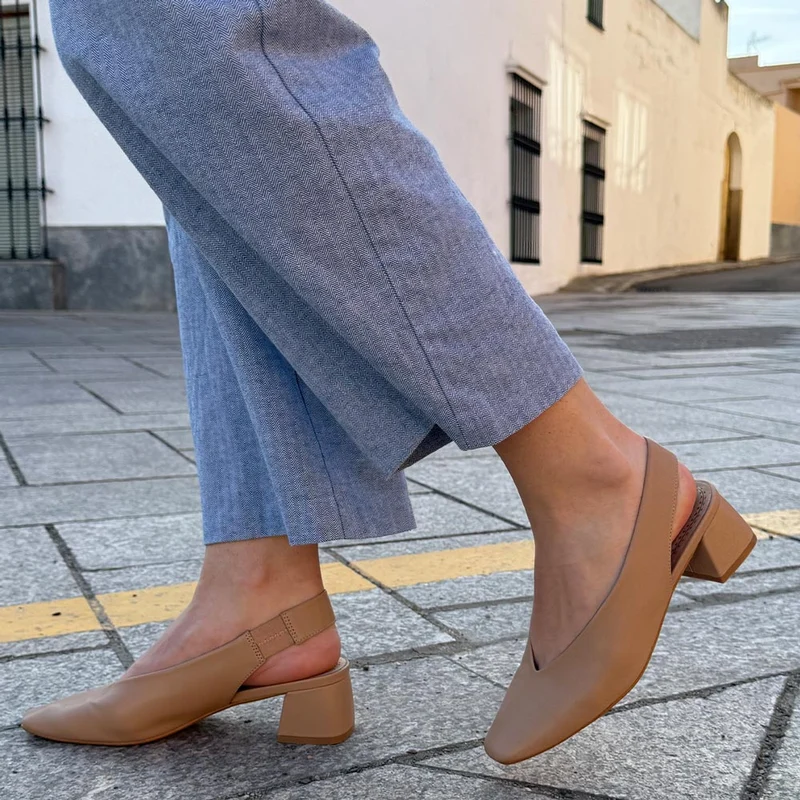 Zapatos Corina Salón Abierto M5325 Camel