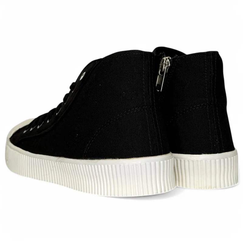 Botas Corina Lona M5059 Negro