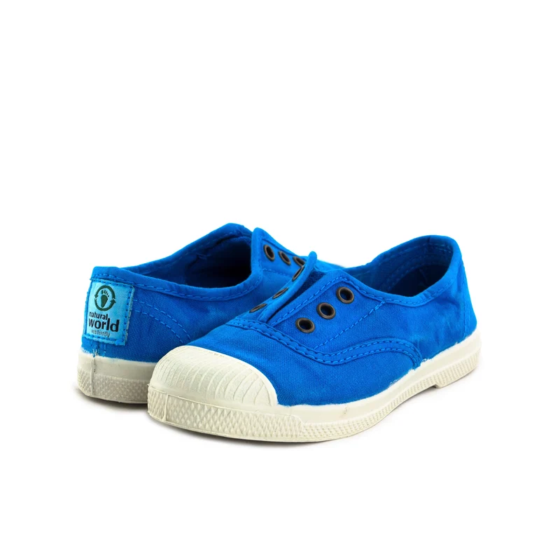 Zapatilla turquesa lavado LONA470 Natural World