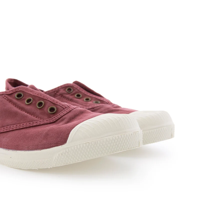 Zapatilla burdeos lavado LONA102 Natural World