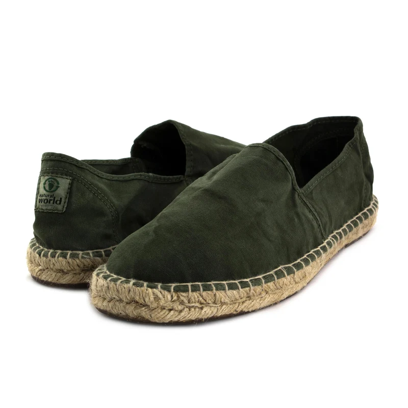 Alpargata kaki lavado LONA325 Natural World