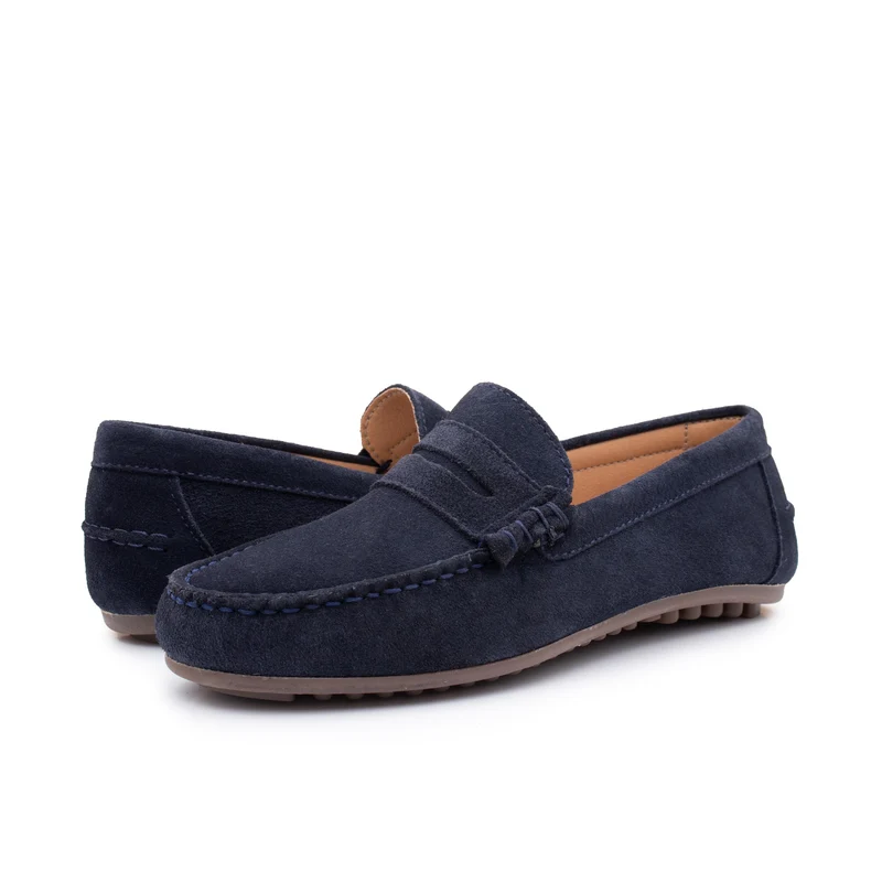 Mocasín serraje azul MED Jeromín