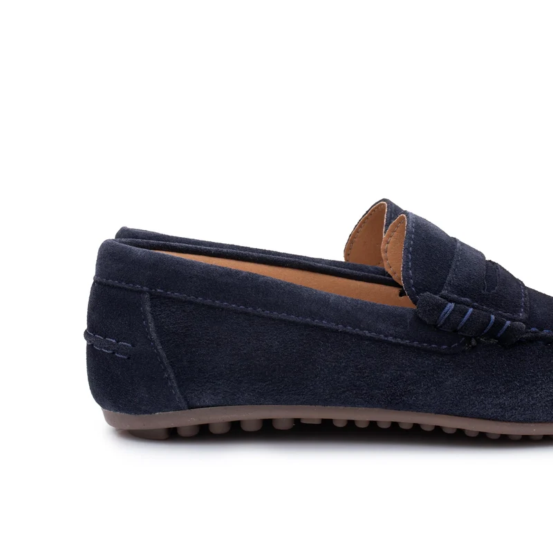 Mocasín serraje azul MED Jeromín