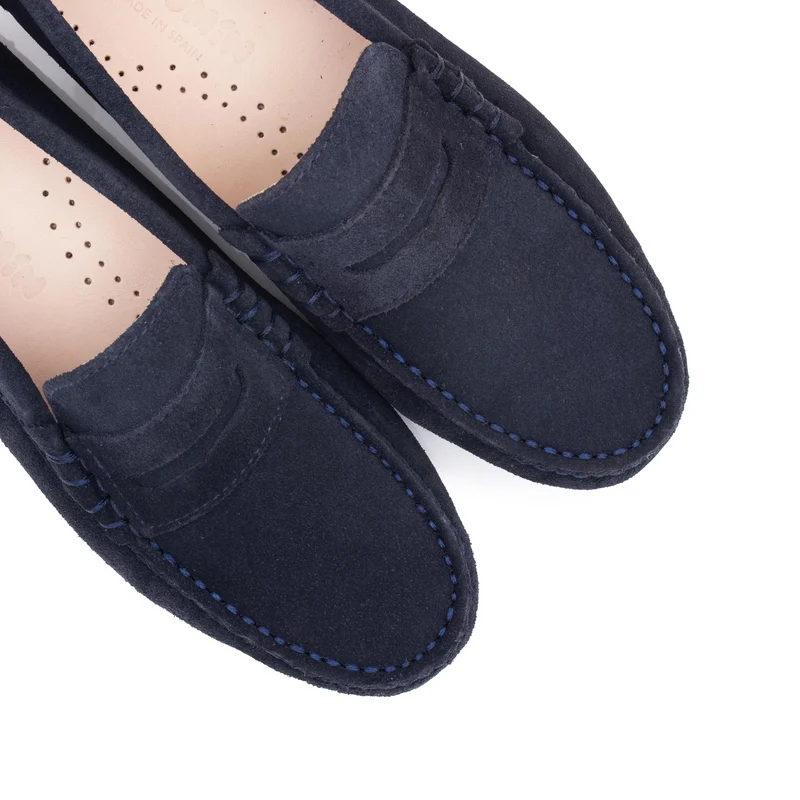 Mocasín serraje azul MED Jeromín