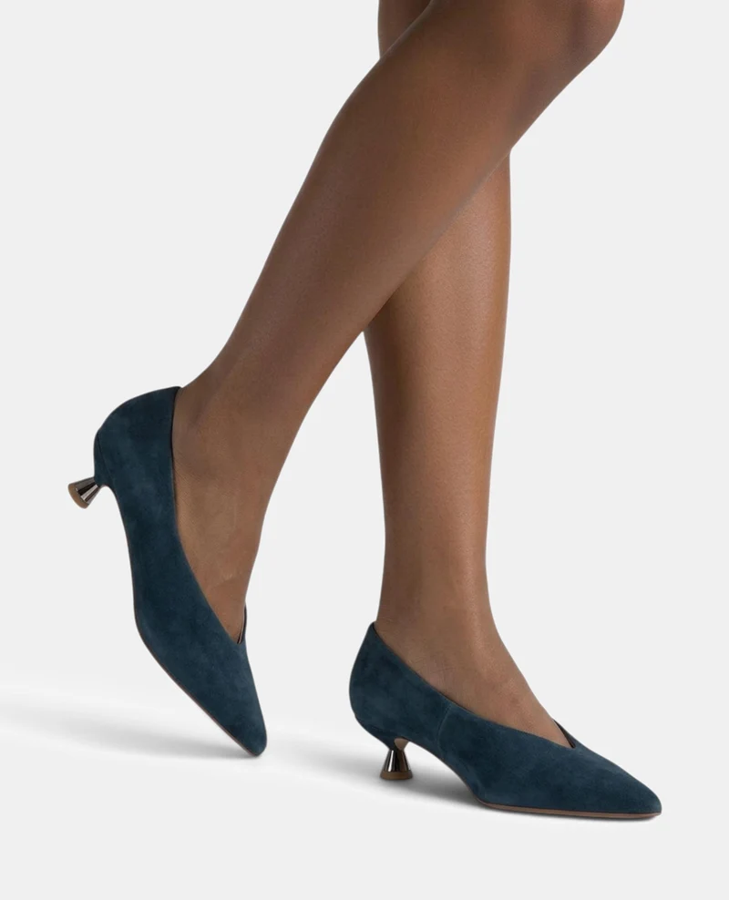 ZAPATO TACÓN CHUPETE DE ANTE