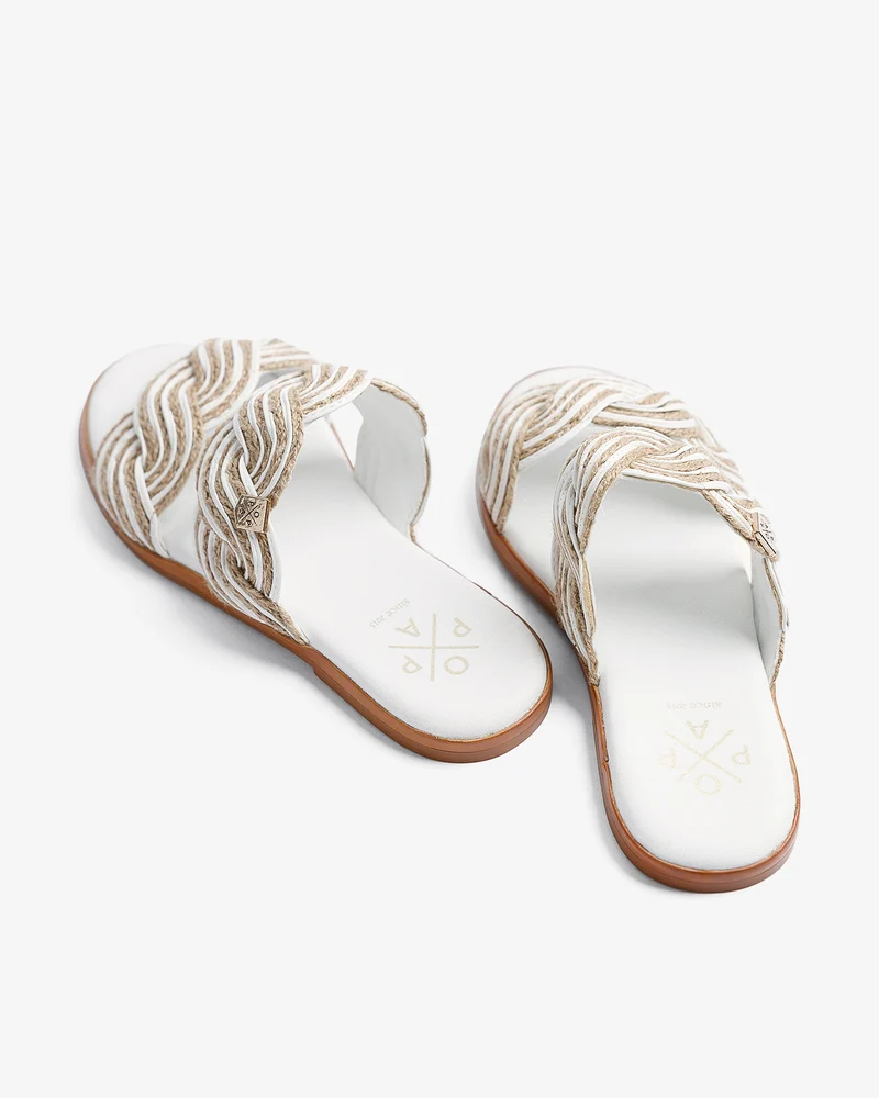 Sandalia Clicos Yute Blanco