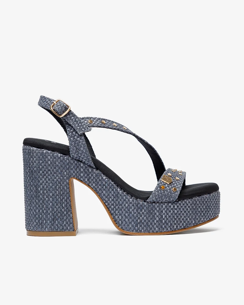 Sandalia Morlan Rafia Negro
