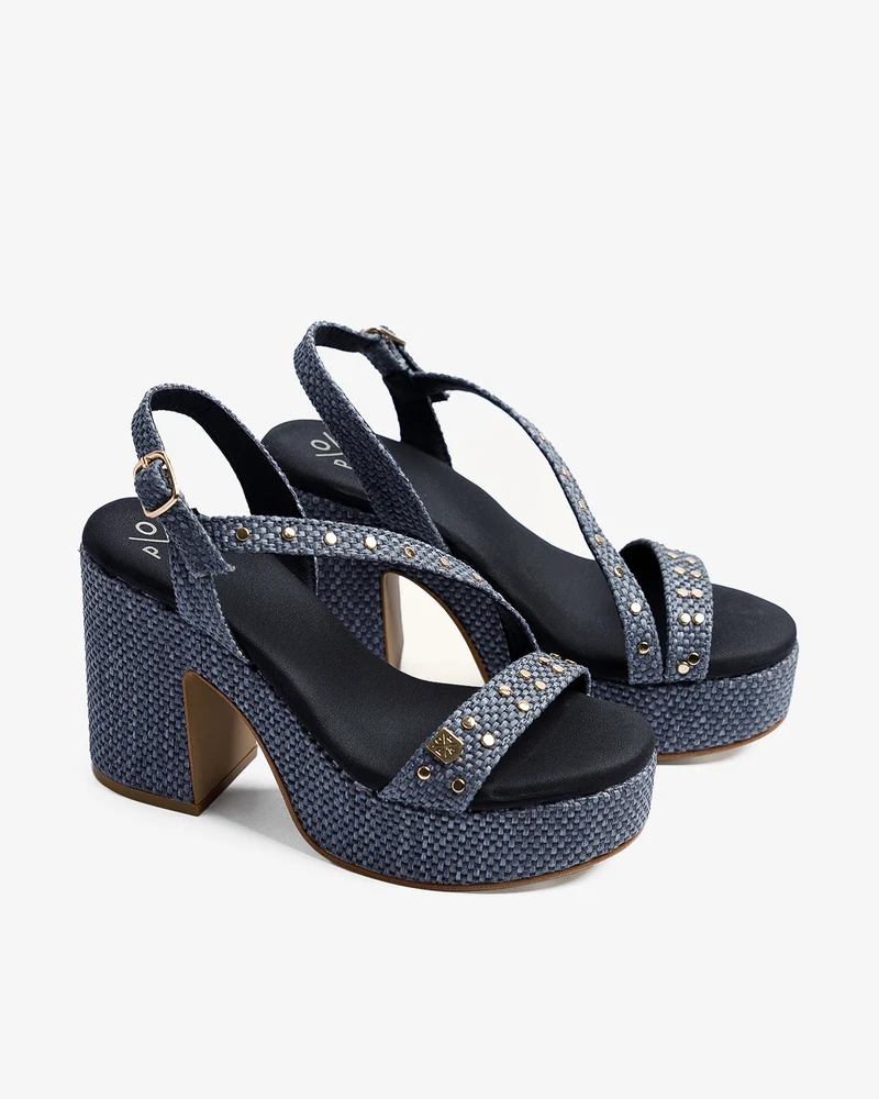 Sandalia Morlan Rafia Negro