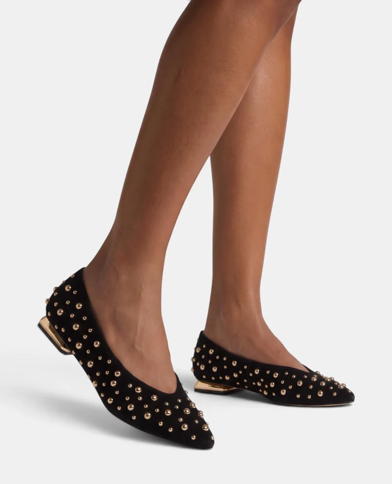 BAILARINA NAPA CON TACHAS METÁLICAS