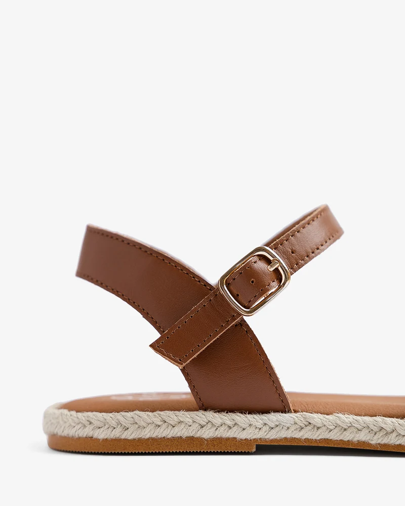 Sandalia Riazor Cuero Yute