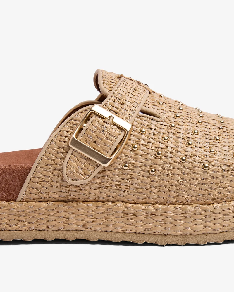 Zueco Acova Rafia Beige