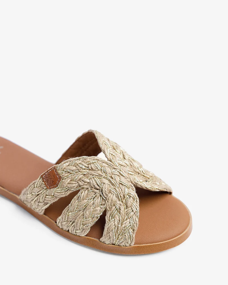 Sandalia Tufia India Yute Oro