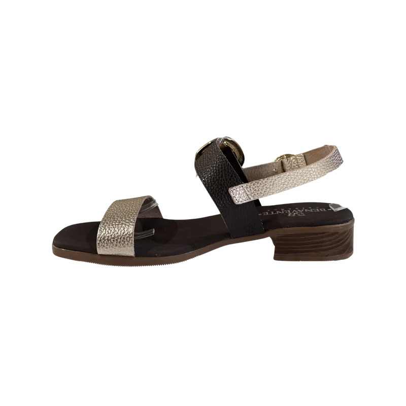MUJER SANDALIA TACON JAZMIN MARRON COMBI