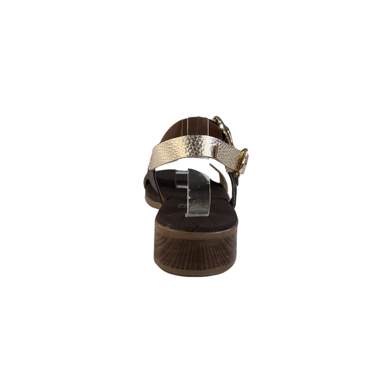 MUJER SANDALIA TACON JAZMIN MARRON COMBI