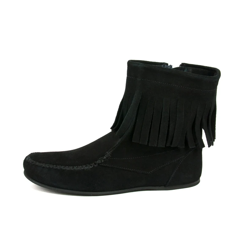 Botín serraje negro COMANCHE Jeromín