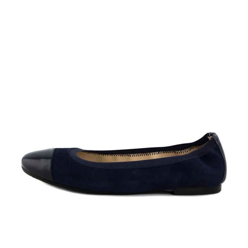 Bailarina serraje azul 6436 Eli