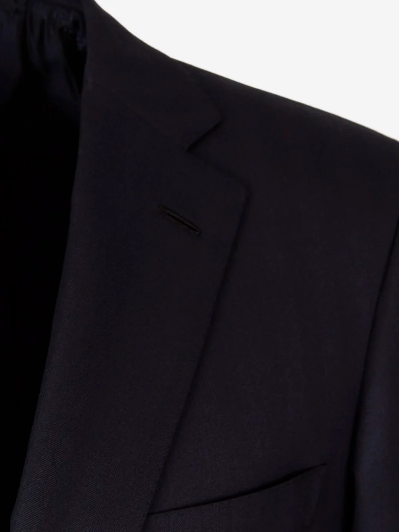 Traje de lana Herringbone