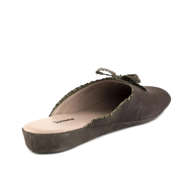 Zapatilla casa serraje gris 15583 Homers