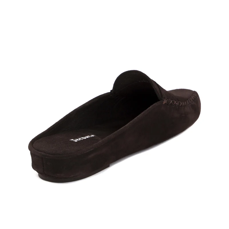 Zapatilla casa serraje marrón 9603 Homers