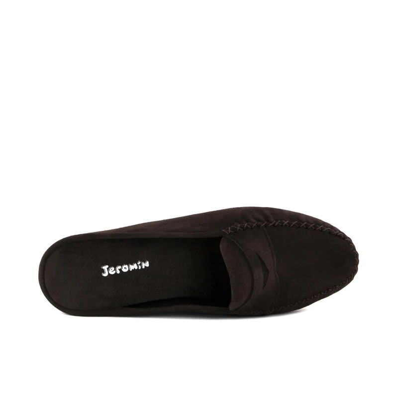 Zapatilla casa serraje marrón 9603 Homers