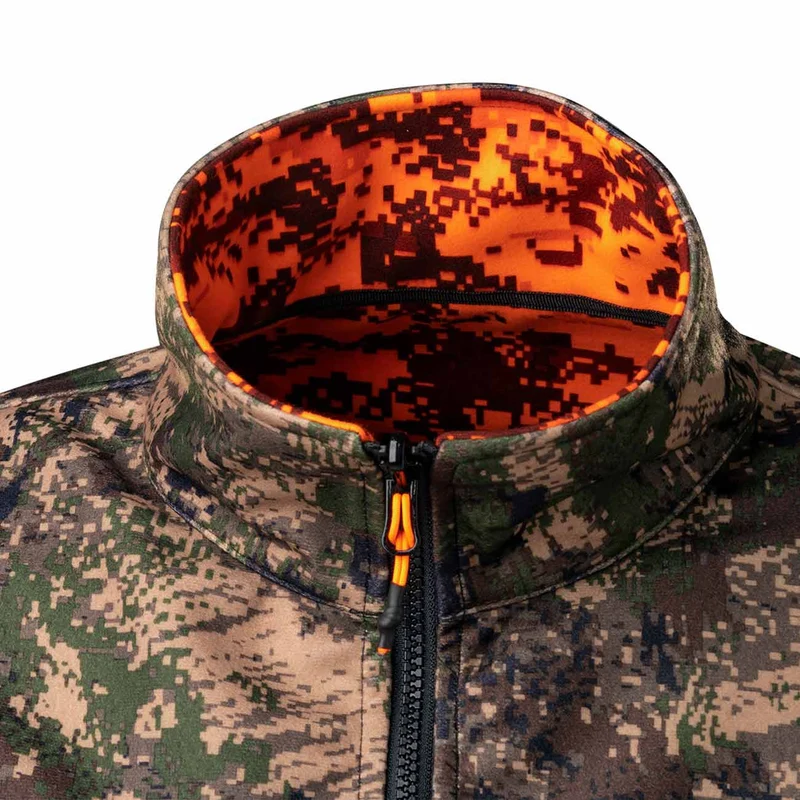Chaqueta de Caza Chiruca Axe 08 Reversible Verde Naranja