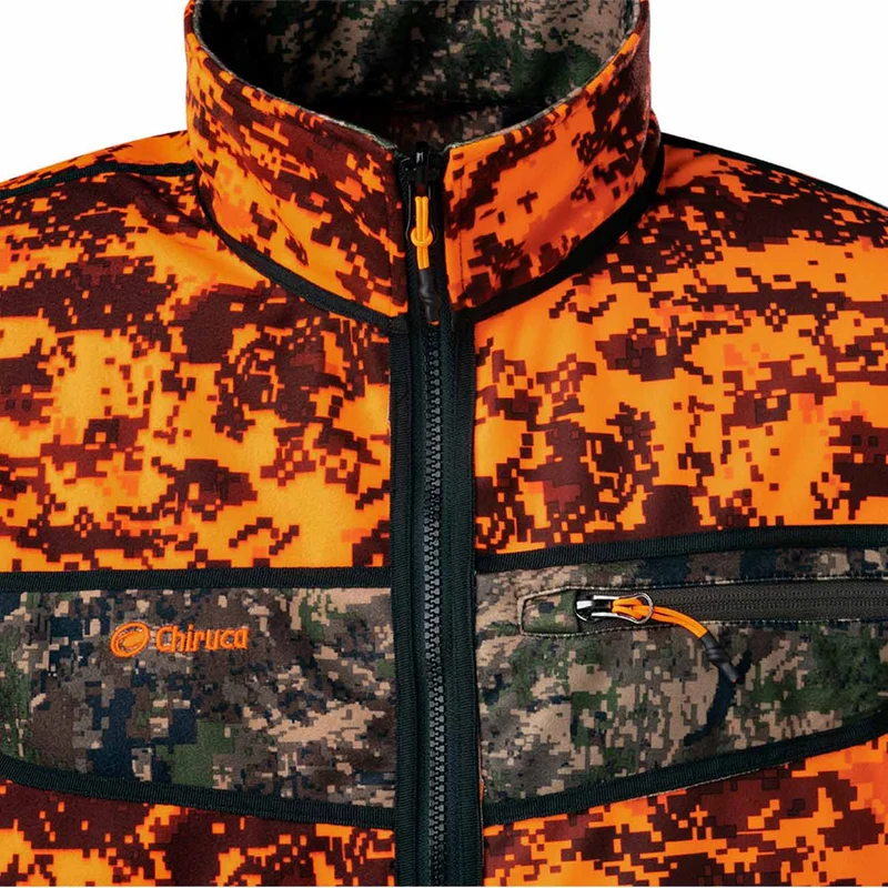 Chaqueta de Caza Chiruca Axe 08 Reversible Verde Naranja