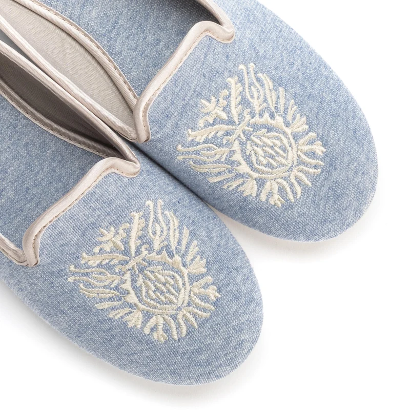 Zapatilla casa celeste 698025 Norteñas