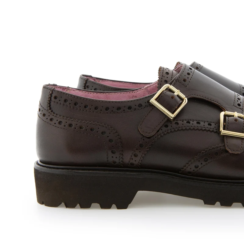 Blucher marrón oscuro BERTA Castellano