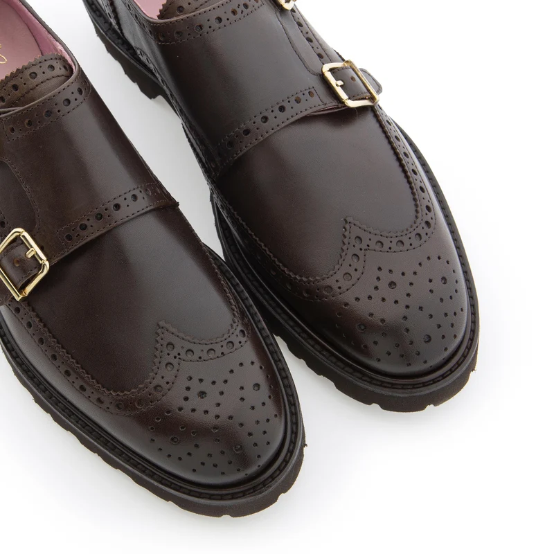 Blucher marrón oscuro BERTA Castellano