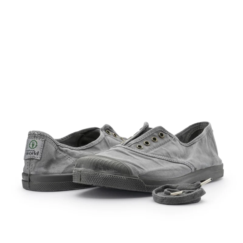 Zapatilla total gris LONA133 Natural World