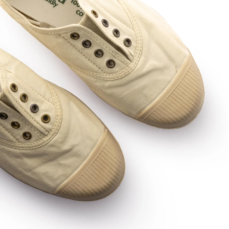 Zapatilla total beige LONA133 Natural World