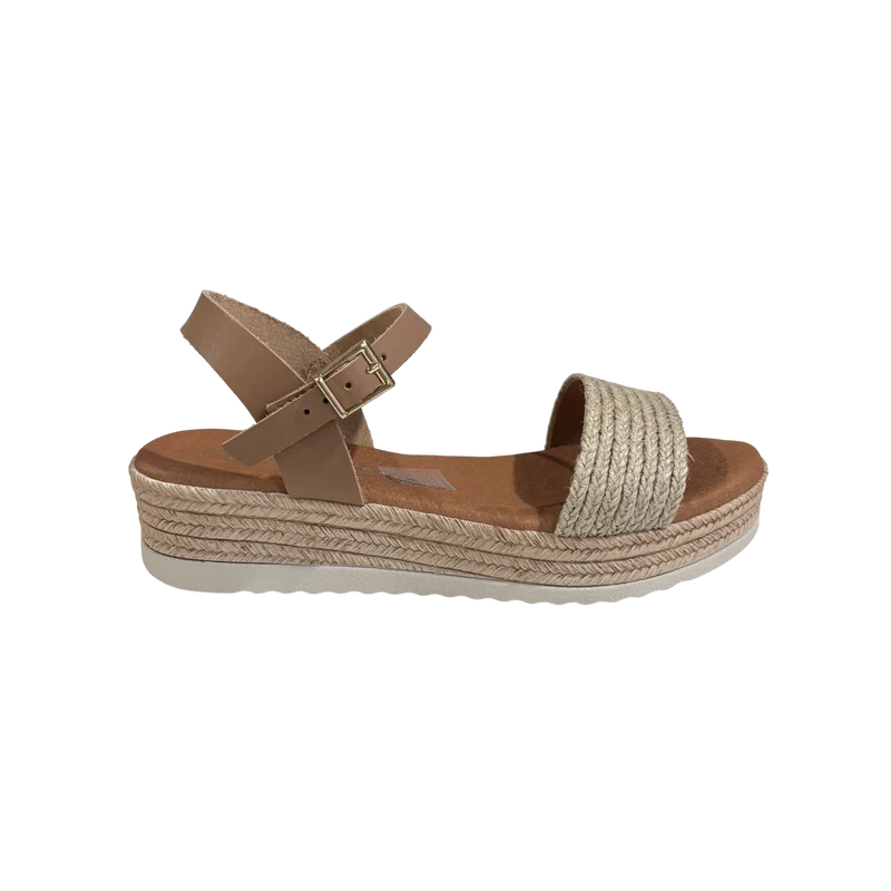 MUJER SANDALIA PLATAFORMA GAIA CAMEL